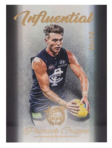 2017 SELECT INFLUENTIAL: Limited-edition card for Patrick Cripps (IC3 #04/40).