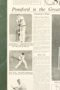 A large format "Supplement to the Sporting Globe: Feb. 8 1928", headed "Ponsford is the Greatest Run-Getter in the World Today", featuring nine photographs, details of his career to that point, and a facsimile reproduction of his thoughts in his own handw - 4