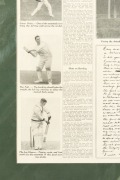 A large format "Supplement to the Sporting Globe: Feb. 8 1928", headed "Ponsford is the Greatest Run-Getter in the World Today", featuring nine photographs, details of his career to that point, and a facsimile reproduction of his thoughts in his own handw - 5