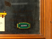 DON BRADMAN MIRROR, "Don Bradman - Australia's Greatest Sporting Legend" commemorative mirror, limited edition 43/2000, framed, overall 64 x 88cm. - 2