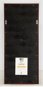 "STEVE WAUGH - CONQUEROR": Display featuring a full size Conqueror MRF cricket bat signed by Waugh, together with details of his career and photographs. Accompanied by a PWC CofA, numbered 233/335. Attractively framed and glazed, 108 x 51cm overall. - 4