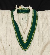 An Australian Test Team long sleeved jumper, circa 1953. Believed to have been worn by Bill Johnston during the Test Series against South Africa, 1952-53. - 2