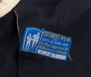 SOUTH AUSTRALIAN CRICKET ASSOCIATION, Clarrie Grimmett's blazer, black wool with red and yellow stripes to the pockets and sleeves, embroidered with the initials of the South Australian Cricket Association and their logo in red, gold, black and white thre - 3