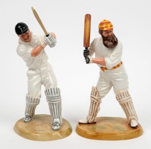 W.G. GRACE 1995 Royal Doulton figure (HN 3640) No.621 from a limited edition of 9,500; together with GEOFFREY BOYCOTT O.B.E. (HN 3890) No.139 from a limited edition of 8,114. (2); each approx. 25cm high.
