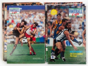 FOOTBALL LIFE: March 1989 (Vol.1, No.1) to May 1991 (Vol.3, No.1), twelve complete editions plus the 1990 Grand Final Special edition. (13 complete editions).