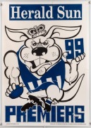 A group of original WEG&nbsp;North Melbourne premiership posters: 1975, 1977, 1996 and 1999; all laminated. (4).