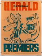 A group of original WEG&nbsp;North Melbourne premiership posters: 1975, 1977, 1996 and 1999; all laminated. (4). - 2