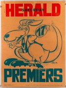 A group of original WEG&nbsp;North Melbourne premiership posters: 1975, 1977, 1996 and 1999; all laminated. (4). - 3