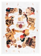 MELBOURNE FOOTBALL CLUB Great Moments poster (1996) limited edition (#446/501) signed by 15 club legends, including Jim Stynes, Ron Barassi, Hassa Mann, Jim Cardwell, Garry Lyon, Robert Flower and Brian Dixon. With CofA.&nbsp;Overall 91 x 67cm.