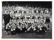 COLLINGWOOD: 1948 team photograph signed in gold by LOU RICHARDS, overall 30 x 40cm.