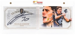 2022 Select Coleman Medallist&nbsp;Signature Gold Booklet for Charlie Curnow (#095/185), together with redemption card (CP3 #95/185), in original presentation packaging.