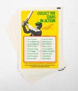 1981 SCANLENS "Aussie Cricket Superstars in Action", complete set of jumbo-sized cards (18), all in their original, unopened sleeves. Excellent condition - 2