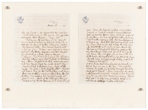 AN ORIGINAL LETTER FROM DOUGLAS JARDINE, dated 1st November, 1928 and written on Hotel Windsor, Melbourne letterhead: Four sides of neatly hand-written text to "Lady Fianach". Attractively mounted and displayed showing all four sides of the letter., 38 x 51cm overall. Jardine and his team had arrived in Australia for a five Test Match series which they went on to win 4-1.