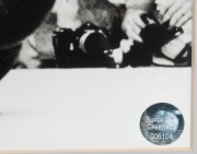MUHAMMAD ALI: Signed black and white photograph of Ali standing over Sonny Liston, window mounted, framed and glazed with CofA verso, overall 61 x 71cm. - 3