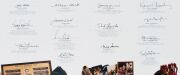 ESSENDON FOOTBALL CLUB Great Moments limited edition print (#409/750) signed by 14 club greats including Jack Clarke, James Hird, Tim Watson, Terry Daniher, Ken Fraser and Allan Hird. Overall 91 x 66cm. - 2