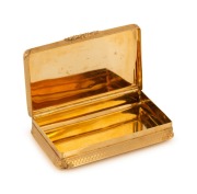 An antique French solid 18ct gold box by LOUIS-FRANCOIS&nbsp;TRONQUOY of Paris, beautifully decorated and engraved with the French Royal Ducal crown and monogram for ANTOINE D'ORLEANS. Circa 1847. 2.2cm high, 9cm wide, 5.3cm deep, 98.2 grams. - 3