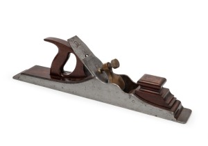 USER MADE antique 20&frac12;" dove tailed rosewood infill plane with Ward blade (half remaining)