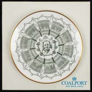 DON BRADMAN: 1979 Coalport Bradman "Century of Centuries" commemorative plate, diameter 23cm. in original box.