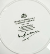 DON BRADMAN: 1979 Coalport Bradman "Century of Centuries" commemorative plate, diameter 23cm. in original box. - 2