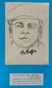 THE 1934 AUSTRALIANS IN ENGLAND: pencil and pastel drawings by Scottish artist and cricket enthusiast, Harry Henderson. Fifteen signed portraits of Woodfull, McCabe, O'Reilly, Oldfield, Ponsford, Wall, Grimmett, Kippax, Fleetwood-Smith, Barnett, Chipperfi - 3