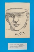 THE 1934 AUSTRALIANS IN ENGLAND: pencil and pastel drawings by Scottish artist and cricket enthusiast, Harry Henderson. Fifteen signed portraits of Woodfull, McCabe, O'Reilly, Oldfield, Ponsford, Wall, Grimmett, Kippax, Fleetwood-Smith, Barnett, Chipperfi - 4