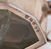 A Georgian sterling silver mustard pot, with original glass lining (damaged), by Peter & Ann Bateman of London, circa 1798, 8cm high, 116 grams - 3