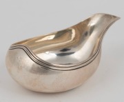 A Georgian sterling silver pap boat, made in London, circa 1767, ​​​​​​​11cm long, 50 grams - 2