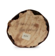 GRACE SECCOMBE Billy Blue Gum pottery koala tree stump vase, incised "G. Seccombe, Australia", 21cm high - 2
