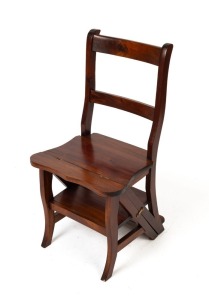 A reproduction metamorphic library chair, late 20th century