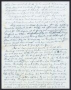 AN ORIGINAL HAND-WRITTEN LETTER FROM WILLIAM HENRY COOPER (1849 - 1939): Two sheets (headed Orrong Road, Armadale) dated Nov.30th 1930, comprising of more than three sides of neatly written details of Cooper's cricket reminiscences. He was writing to Les - 2