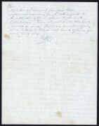 AN ORIGINAL HAND-WRITTEN LETTER FROM WILLIAM HENRY COOPER (1849 - 1939): Two sheets (headed Orrong Road, Armadale) dated Nov.30th 1930, comprising of more than three sides of neatly written details of Cooper's cricket reminiscences. He was writing to Les - 3