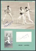 SOUTH AFRICAN CRICKETERS: A collection of autographed photographs, cuttings, cards, etc., the D - M album: Numerous examples including Eric Dalton, Dennis Dyer, John du Preez, Jacobus Duminy, Clive Halse, Bob Harvey, George Hearne, Peter Heine, Brian Irvi - 6