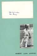SOUTH AFRICAN CRICKETERS: A collection of autographed photographs, cuttings, cards, etc., the D - M album: Numerous examples including Eric Dalton, Dennis Dyer, John du Preez, Jacobus Duminy, Clive Halse, Bob Harvey, George Hearne, Peter Heine, Brian Irvi - 7