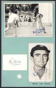 SOUTH AFRICAN CRICKETERS: A collection of autographed photographs, cuttings, cards, etc., the D - M album: Numerous examples including Eric Dalton, Dennis Dyer, John du Preez, Jacobus Duminy, Clive Halse, Bob Harvey, George Hearne, Peter Heine, Brian Irvi - 8