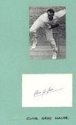 SOUTH AFRICAN CRICKETERS: A collection of autographed photographs, cuttings, cards, etc., the D - M album: Numerous examples including Eric Dalton, Dennis Dyer, John du Preez, Jacobus Duminy, Clive Halse, Bob Harvey, George Hearne, Peter Heine, Brian Irvi - 10