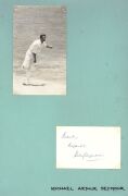 SOUTH AFRICAN CRICKETERS: A collection of autographed photographs, cuttings, cards, etc., the N - V album: Numerous examples including Bob Newson, Frank Nicholson, Norman Norton, Arthur Nourse, Eiulf Nipen, Sydney O'linn, Harold Owen-Smith, Joe Partridge, - 5