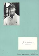 SOUTH AFRICAN CRICKETERS: A collection of autographed photographs, cuttings, cards, etc., the N - V album: Numerous examples including Bob Newson, Frank Nicholson, Norman Norton, Arthur Nourse, Eiulf Nipen, Sydney O'linn, Harold Owen-Smith, Joe Partridge, - 7