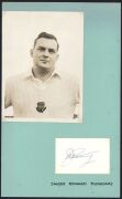 SOUTH AFRICAN CRICKETERS: A collection of autographed photographs, cuttings, cards, etc., the N - V album: Numerous examples including Bob Newson, Frank Nicholson, Norman Norton, Arthur Nourse, Eiulf Nipen, Sydney O'linn, Harold Owen-Smith, Joe Partridge, - 8