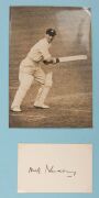 ENGLISH & AUSTRALIAN CRICKETERS: A collection of autographed photographs, cuttings, cards, etc., in an album, including Len Hutton, Denis Compton, John Murray, Norman Yardley, Bill Edrich, Geoff Boycott, Fred Trueman, Jack Iverson, Ray Lindwall, John Glee - 4