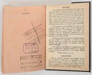 Ernie BROMLEY'S Australian Passport, issued to him at Melbourne in February 1934 and endorsed "Bearer is a member of&nbsp; the Australian Cricket Eleven." with visa stamps for the trip to England in April 1934 and back to Australia in October 1934. A later tri - 10