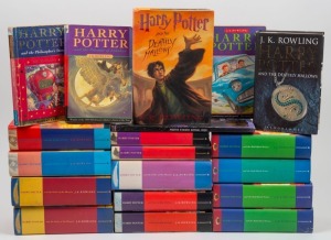 The HARRY POTTER novels by J.K. Rowling: A collection comprising of "Harry Potter and the Prisoner of Azkaban" (2 hard cover examples by Bloomsbury, 1 with d/j)", "Harry Potter and the Goblet of Fire" (2 hard cover examples by Bloomsbury, both with d/j)",
