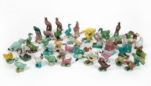 Forty-six assorted Chinese porcelain animal ornaments, 20th century, ​​​​​​​the largest 10cm high