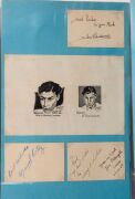 An album containing a collection of signed photographs, cards, postcards and cuttings, with the signatories including Archie Moore, Dado Marino, Sam Ichinose, Freddie Mills, Doug Miller, Rinty Monaghan, Andries Steyn, Manuel Ortiz, Danny O'Sullivan, Jim P - 6