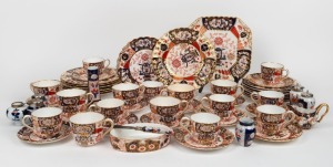 Assorted antique and vintage English Imari porcelain dinner ware, teaware and table ware, 19th and 20th century, (qty)