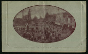 Letter Cards: 1914-18 (BW:LC18/96) 1d KGV Sideface perf.12&frac12; Die 1 in deep brown on Grey Surfaced card with Off-White/Cream interior, "Pall Mall, Bendigo", central fold from being posted under cover, unused.
