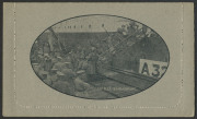 Letter Cards: 1914-18 Military Views (BW:LC25/M2B) 1d KGV Sideface Design Perf.12&frac12; in black on Grey, pink interior, "2nd A.I.F. Embarking (gangway)", very fine unused.