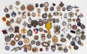 Assorted badges, buttons, medals, etc, mixed vintages, (qty)