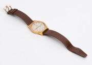 OMEGA automatic wristwatch with date window, baton numerals, gold plated case with stainless steel back, engraved with presentation details verso, ​​​​​​​3.8cm wide include crown&nbsp; - 3