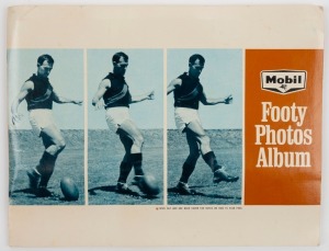 1965 Mobil Victorian Football cards, a complete set (4) in a Mobil album; most held in place by photo corners, a few stuck in.