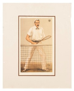 "MICHAEL MICHAILOVITCH" (Grand Duke Michael Michailovitch of Russia), an original&nbsp;chromolithograph by "Wag" , published in Vanity Fair 4th Jan.1894, mounted, overall 51 x 41cm.